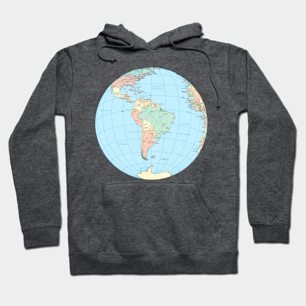 WORLD GLOBE Hoodie by ghjura